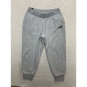 Puma Pants‎ Womens XL Gray Fleece Slash Pockets Athleisure Running Jogger Pants